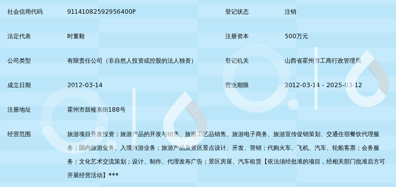 霍州煤电集团霍源通旅游开发